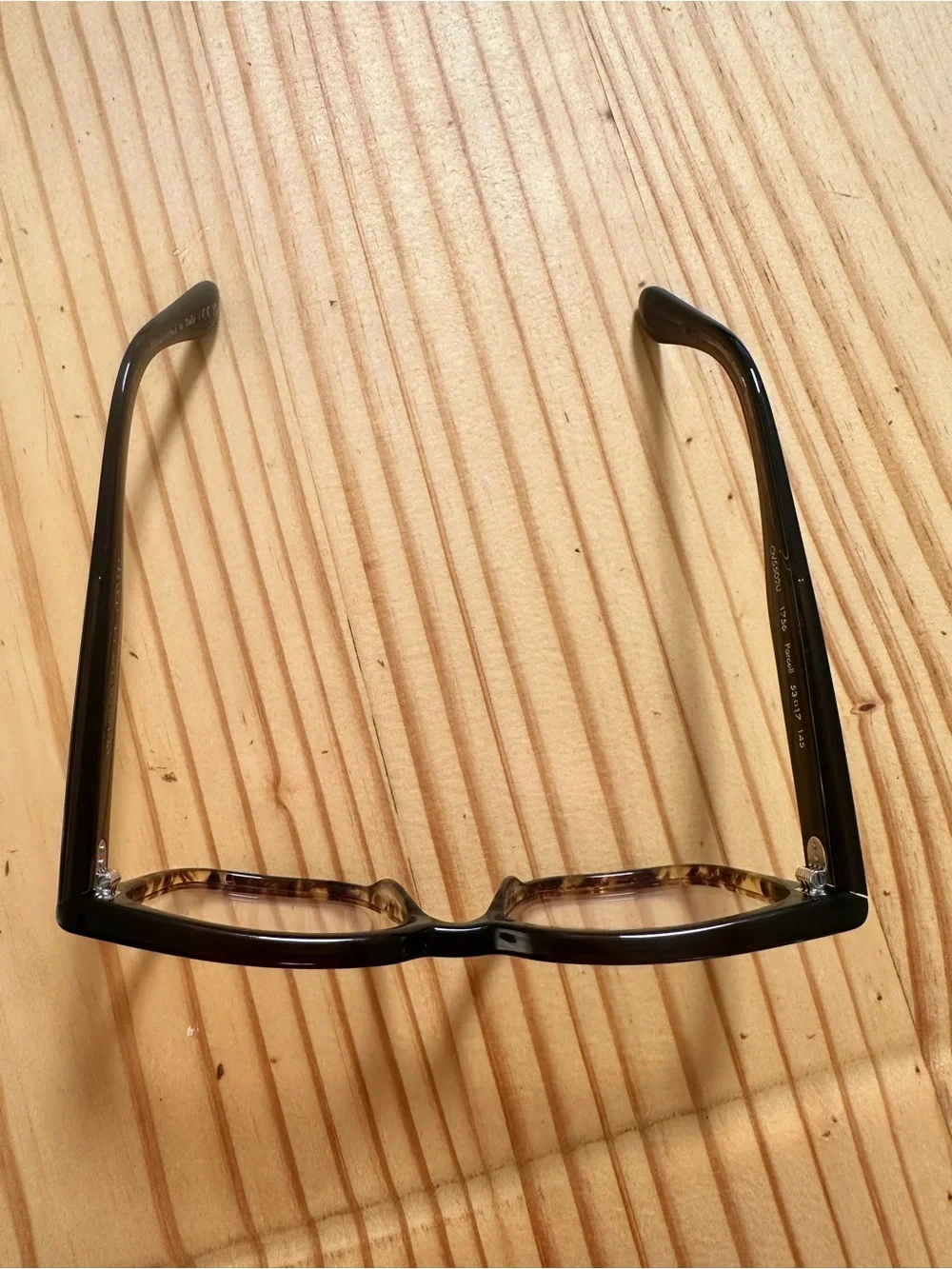 Oliver Peoples Black to Brown Tortoiseshell Blue Blocking Optical Glasses
